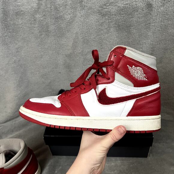 Nike‎ Air Jordan 1 Retro High OG Sneakers Mens 10.5 Newstalgia Chenille Colorway